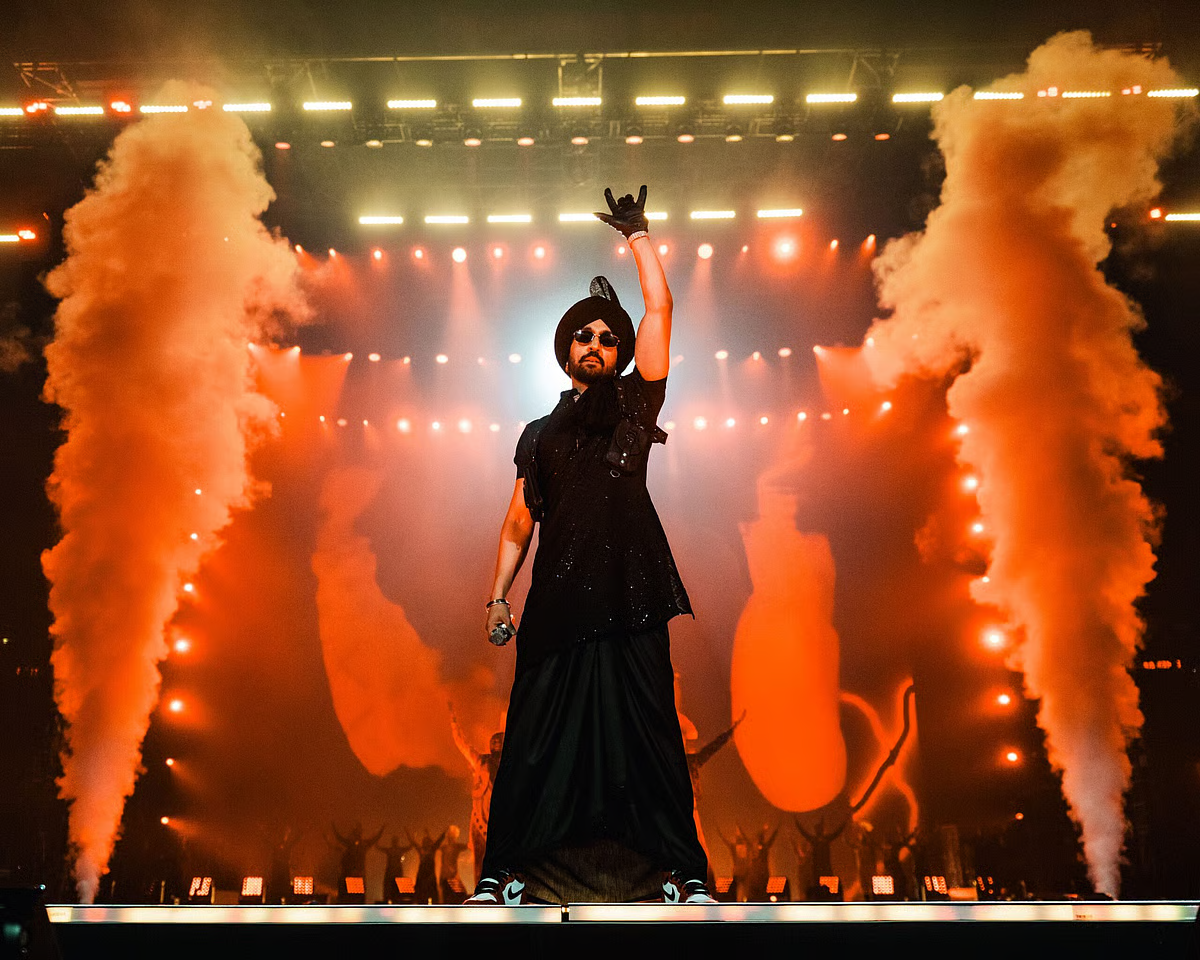Singer Diljit Dosanjh during a previous live performance. The Delhi Police have now cleared his upcoming October 30 concert in the Capital.